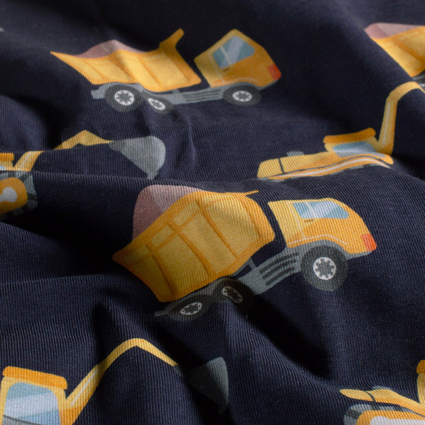 Jersey tissu véhicules Bleu Marine