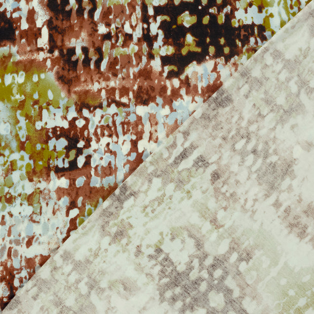 Viscose Vortex Jersey fabric Abstract printed 