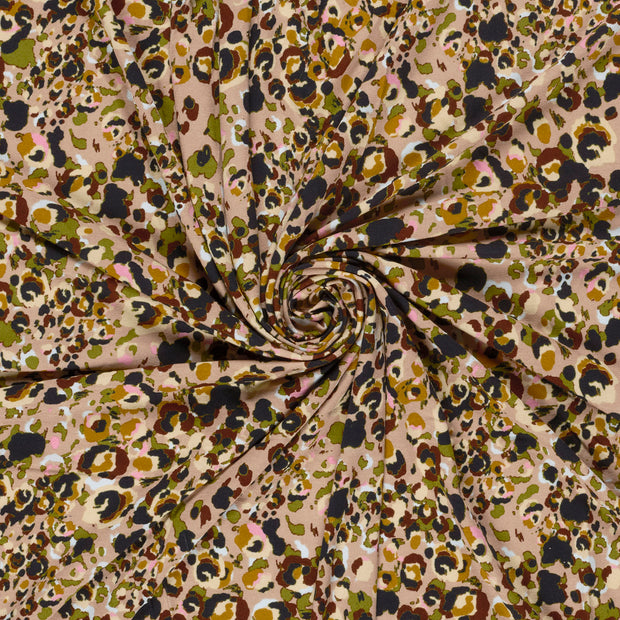 Viscose Vortex Jersey fabric printed 