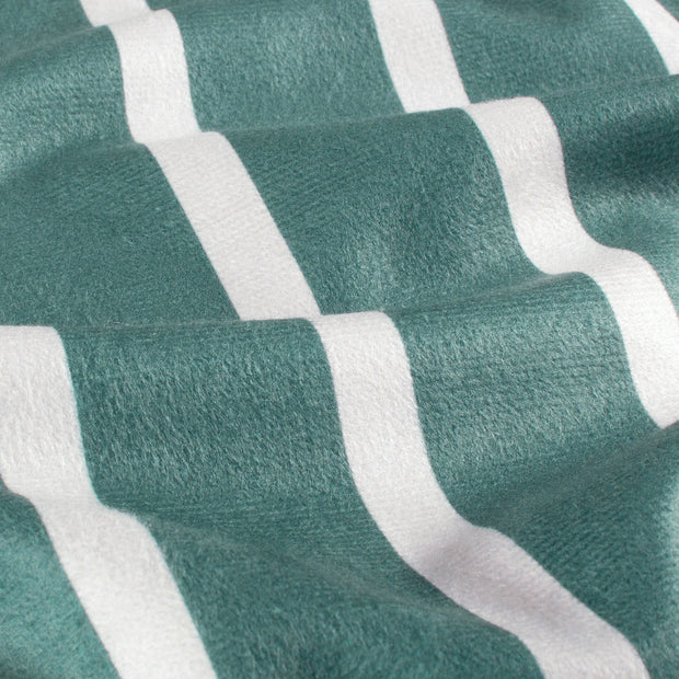 Beach towel fabric Stripes Steel Blue