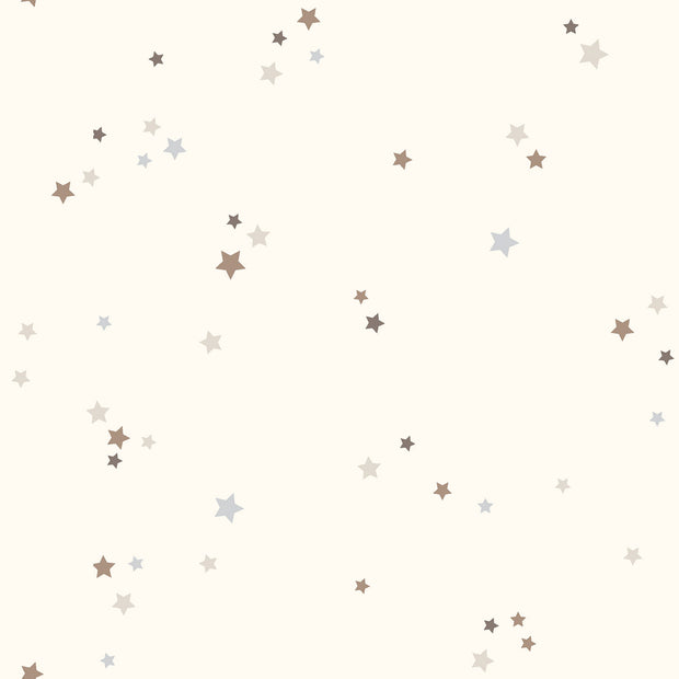 Jersey tissu étoiles Blanc cassé
