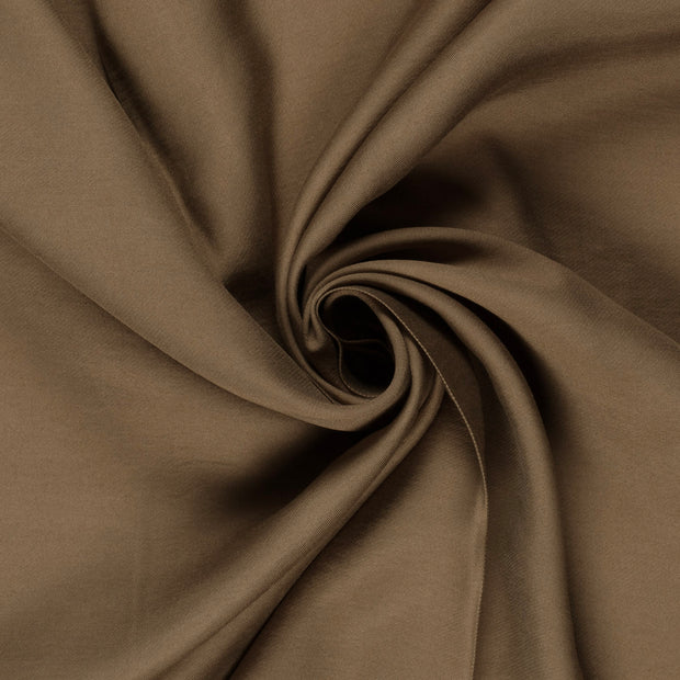 Viscosa Nylon Twill tela Unicolor Camel