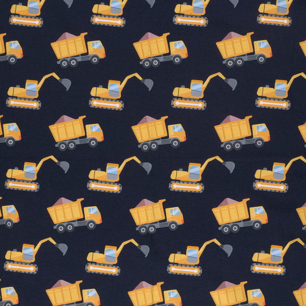 Jersey tissu Bleu Marine doux 