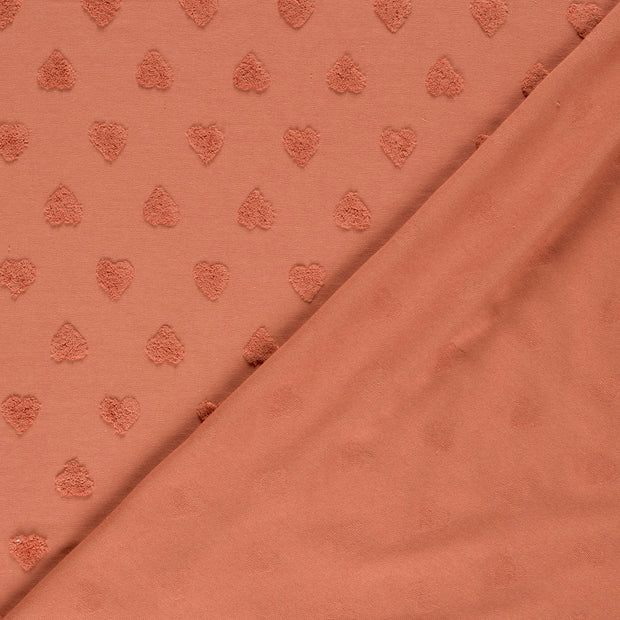 Knitted tissu cœurs peint 
