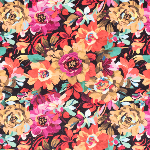 Velours tissu Noir
