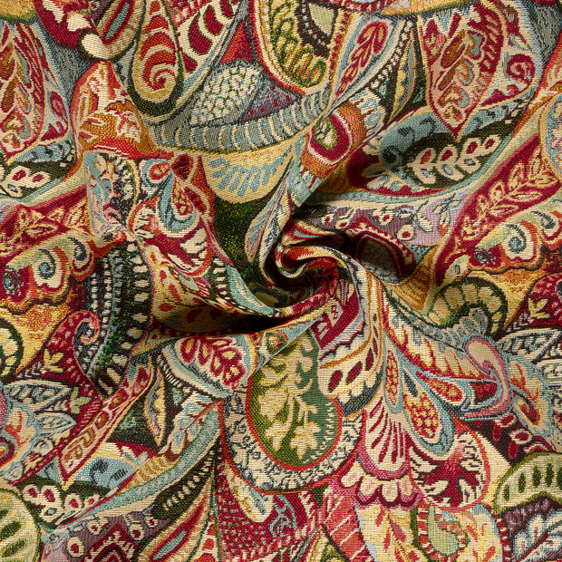 Gobelin stof Rood jacquard 