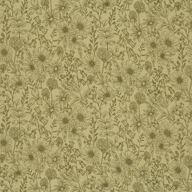 Double gaze tissu Vert kaki mat 