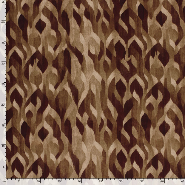 Satin Duchesse fabrik Abstrakt Beige