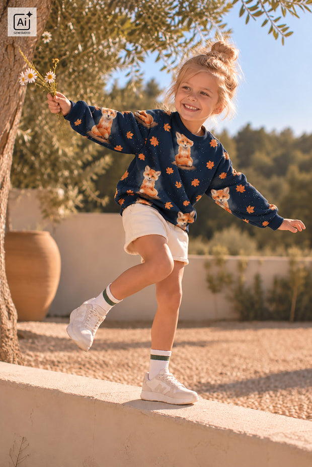 French Terry fabric Navy matte 