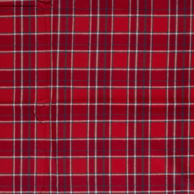 Flannel fabric Red 
