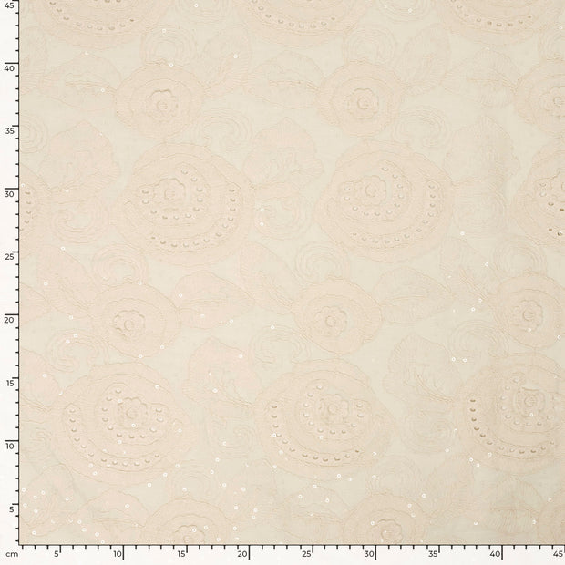  fabric Flowers Off White