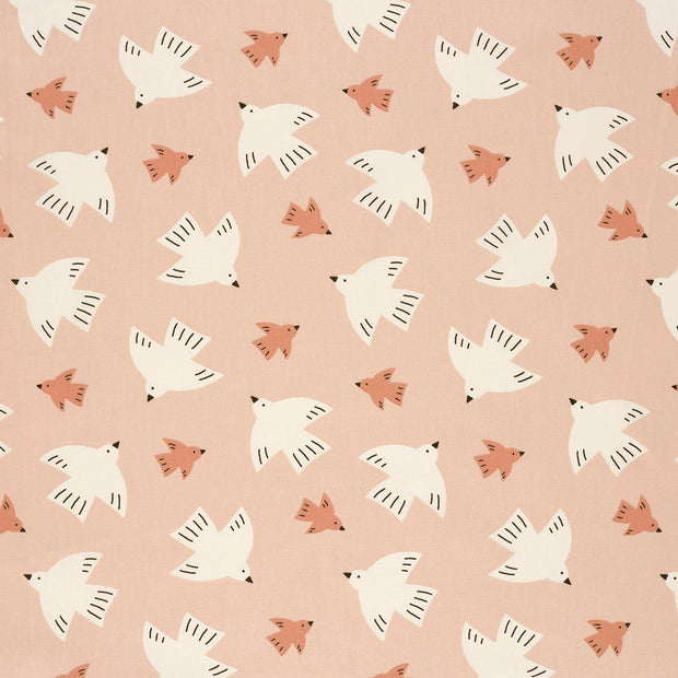 Cotton Poplin fabric Old Pink matte 