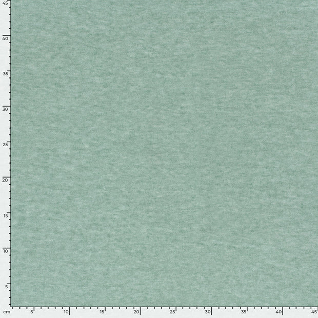 Heavy Knit tissu Melange Menthe foncée