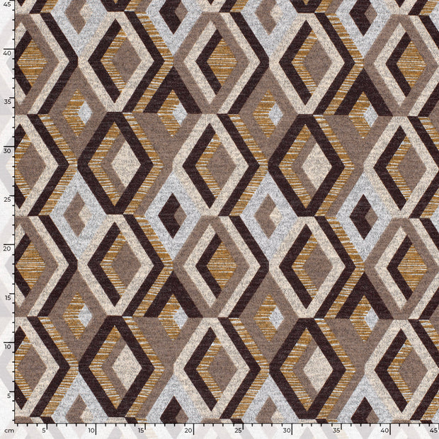 Angora fabric Abstract Dark Brown