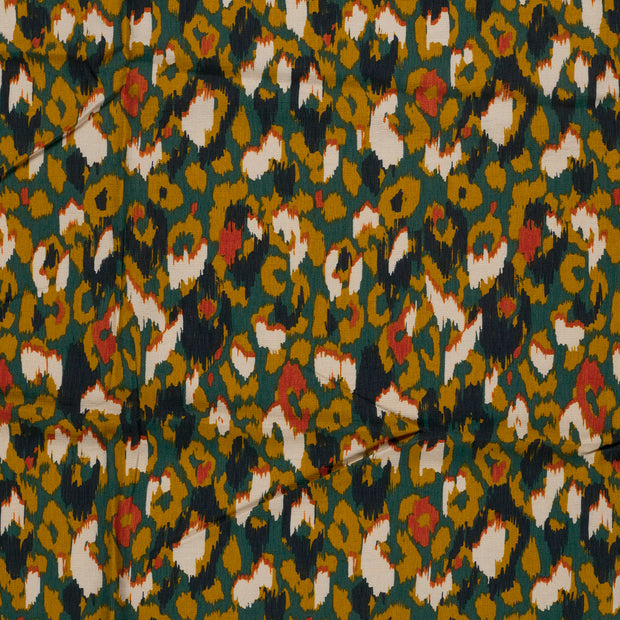 Viscose Nylon Ottoman tela Petróleo 