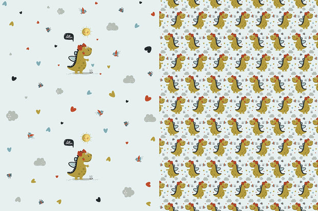 Cotton Jersey fabric Abstract 