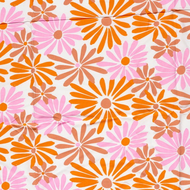 Bamboo Poplin fabric Orange matte 