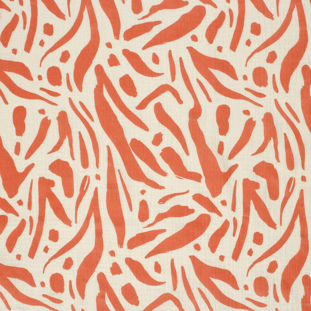 Musselin fabrik Coral matt 