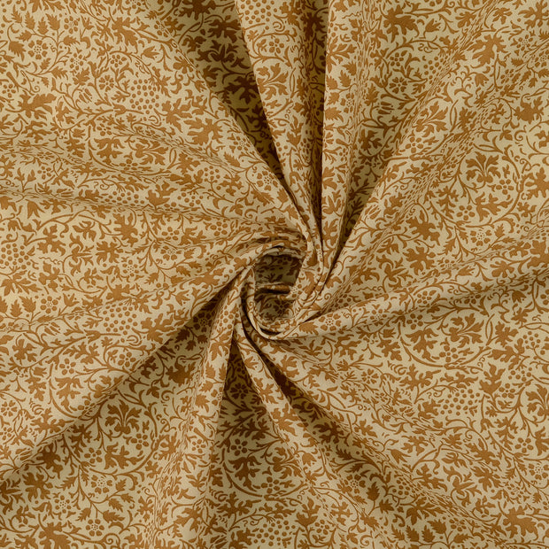 Katoen Poplin stof Beige 