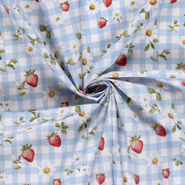 Cotton Poplin fabric Baby Blue 