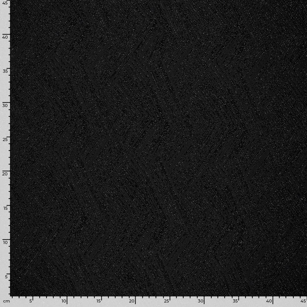 Polyester Jersey tela Unicolor Negro