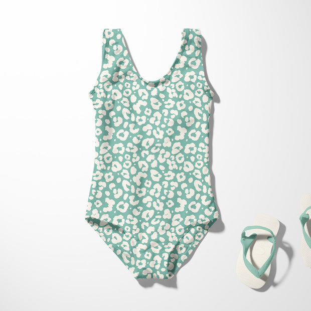 Swimwear Jersey UPF50 Recycled tela Panther Menta oscura