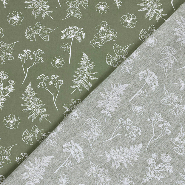 Cotton Poplin fabric Flowers printed 