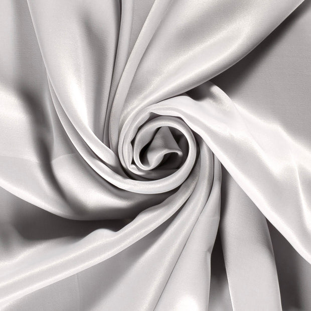 Viscose Satijn stof Effen Licht grijs