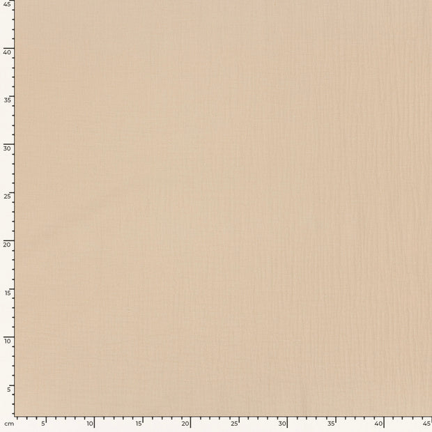 Muslin fabric Unicolour Beige