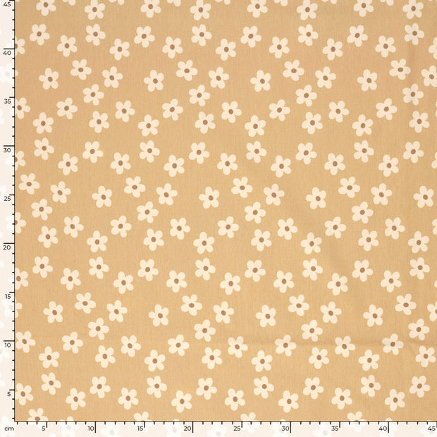  fabric Flowers Beige