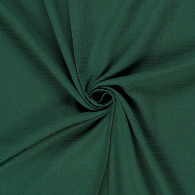 Muslin fabric Dark Green 