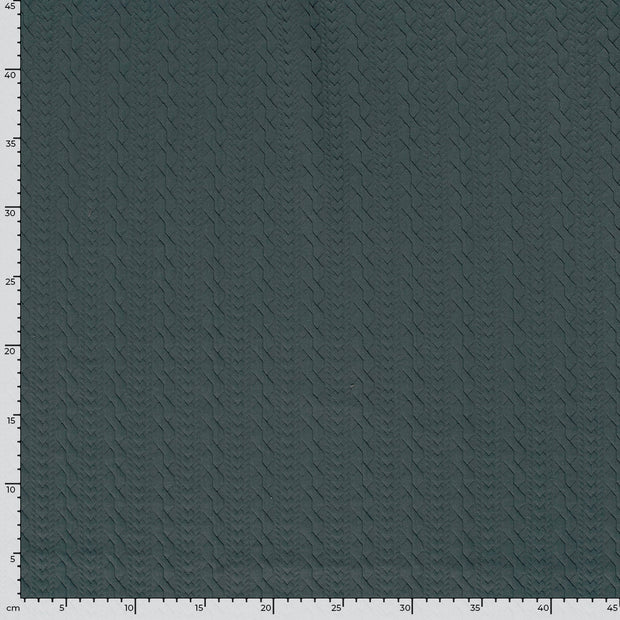 Heavy Knit fabrik Kabelstoff Stahlblau