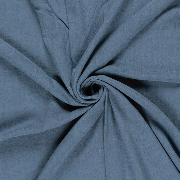 Woven Viscose Linen fabric Indigo slub 