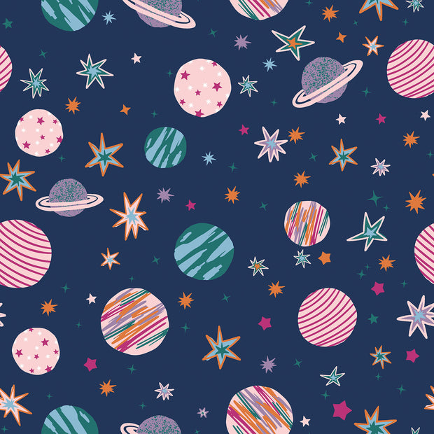 Softshell fabric Space Navy