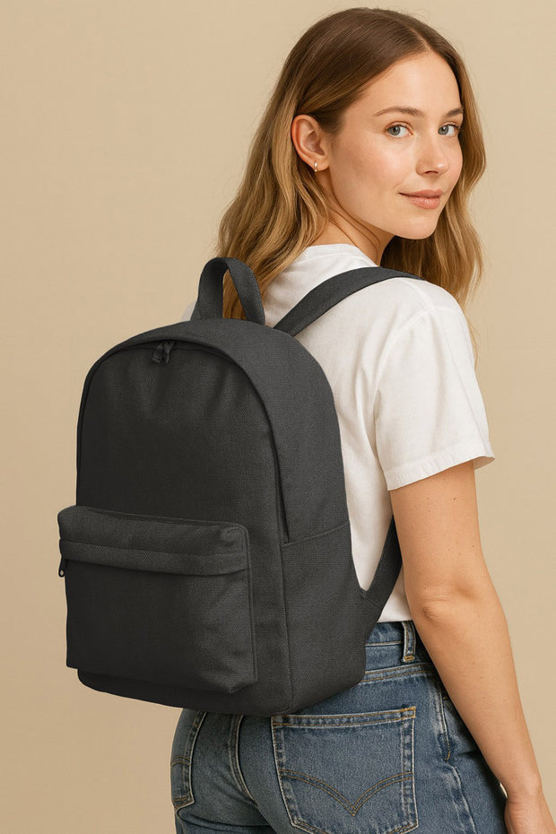 Canvas fabric Unicolour Dark Grey