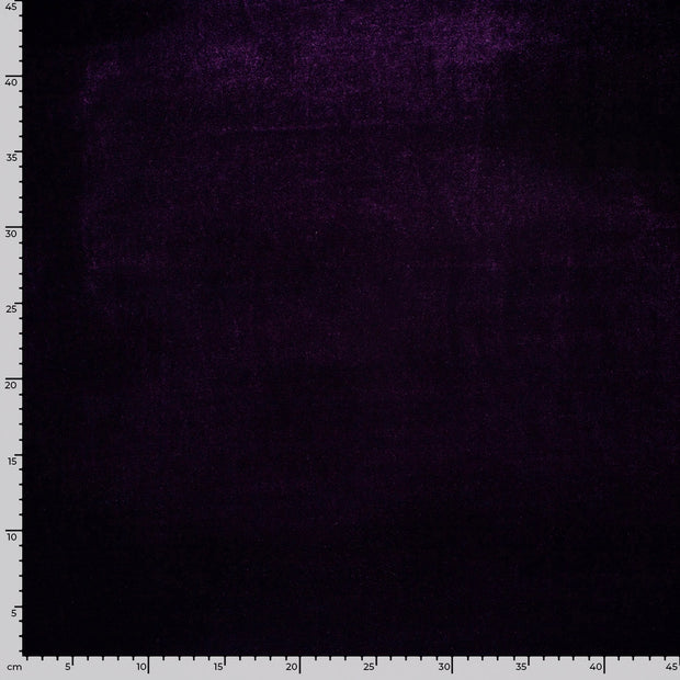 Velvet fabric Unicolour Carbon