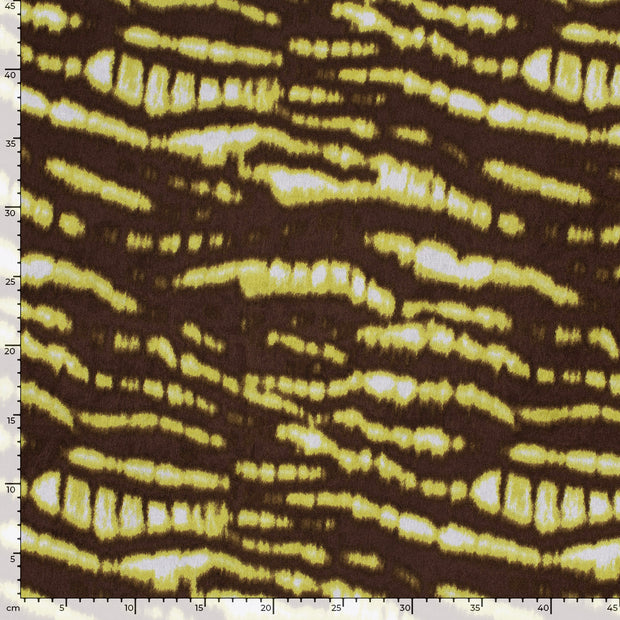 Satin Velvet fabric Abstract Dark Brown
