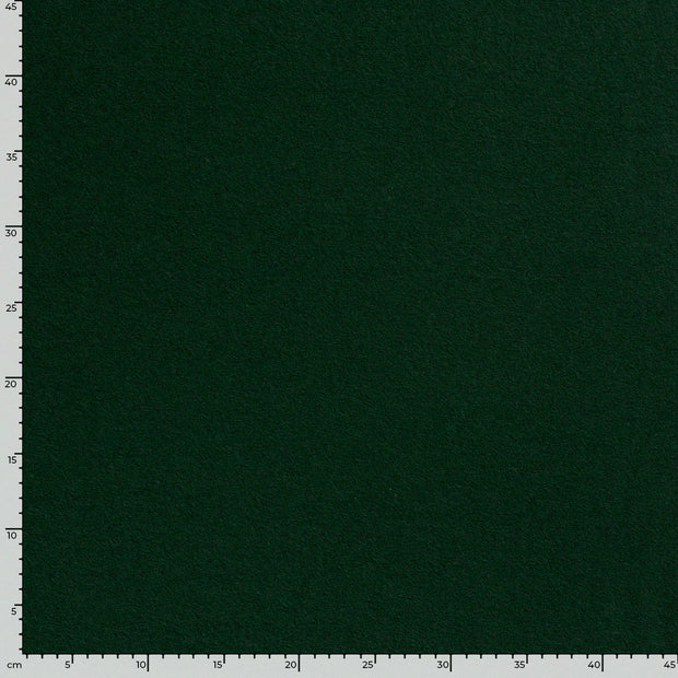 Wool Boucle fabric Unicolour Dark Green