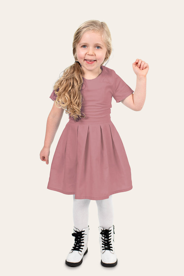 Viscose Poplin stof Effen Koraal