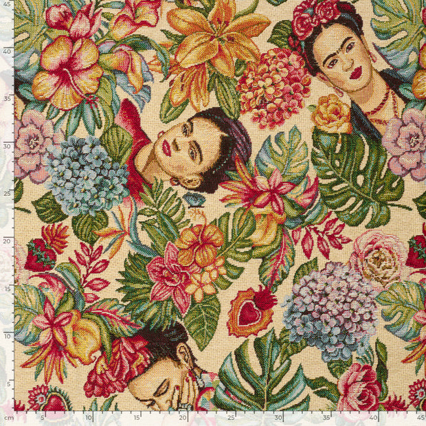 Gobelin stof Gezicht Beige