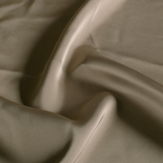 Satin fabrik Uni Taupe