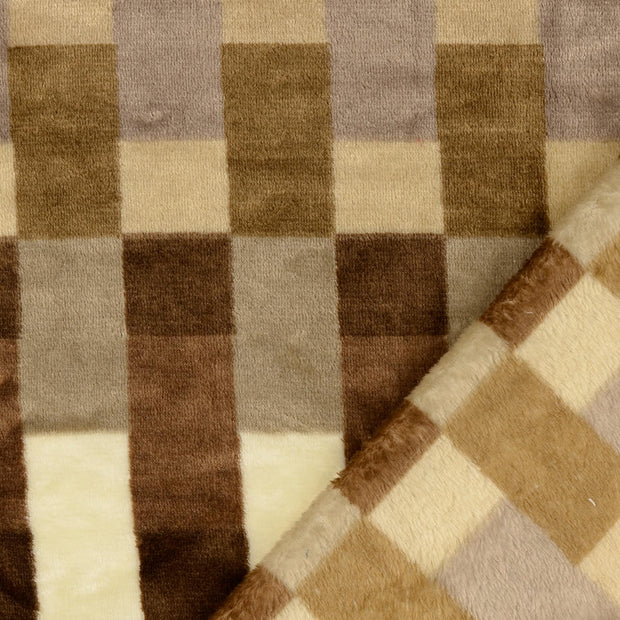 Fleece fabrik Geometrisch bedruckt 