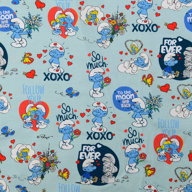 Jersey tissu Bleu ciel