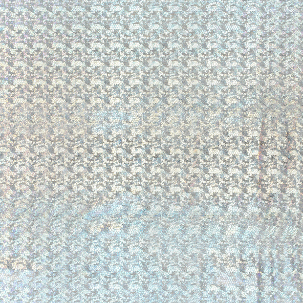 Lamé fabric Silver bicolour 