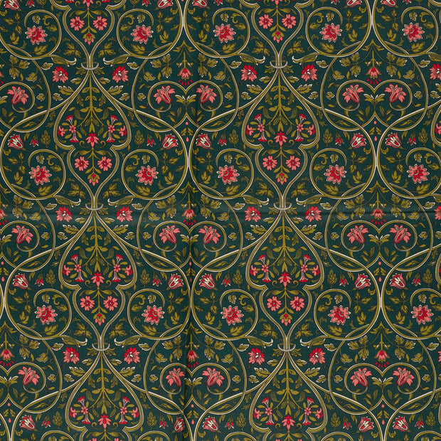 Panama stof Petrol mat 