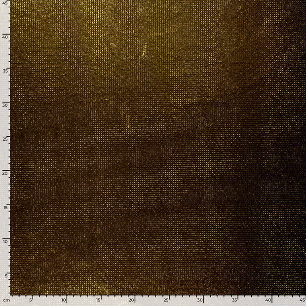 Jersey de Polyester tissu pois Doré