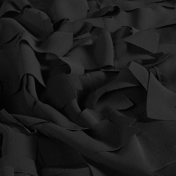 Chiffon fabric Unicolour Black