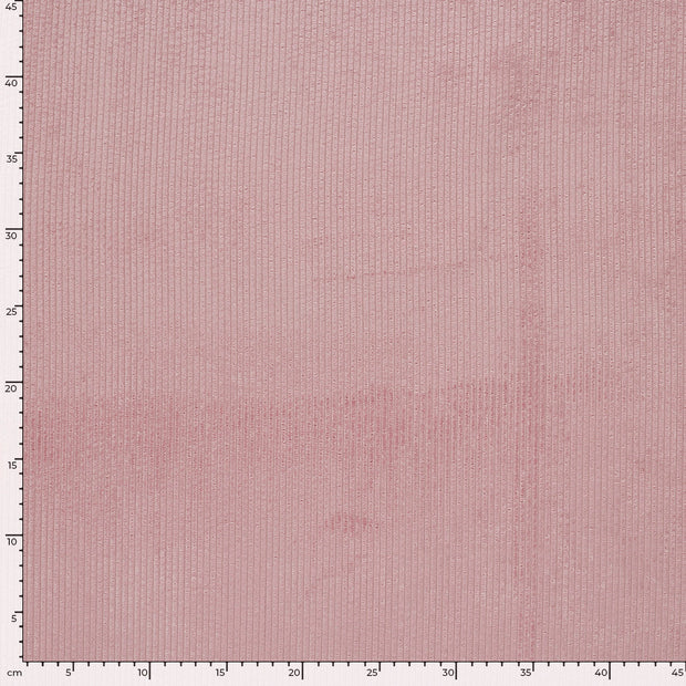 Corduroy 4.5w fabric Unicolour Old Pink