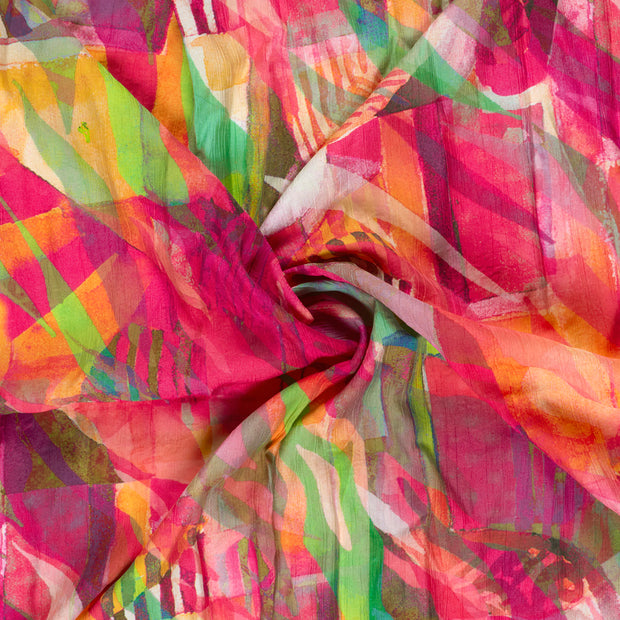  fabric Neon Fuchsia digital printed 