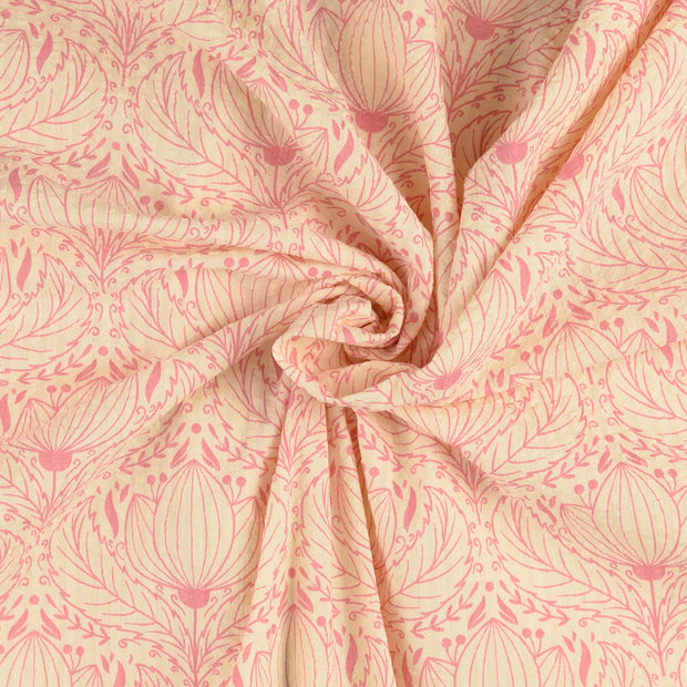 Seersucker fabric Light Pink 